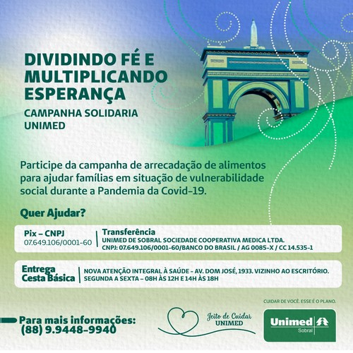 Campanha Solidária Unimed Blog César Macêdo