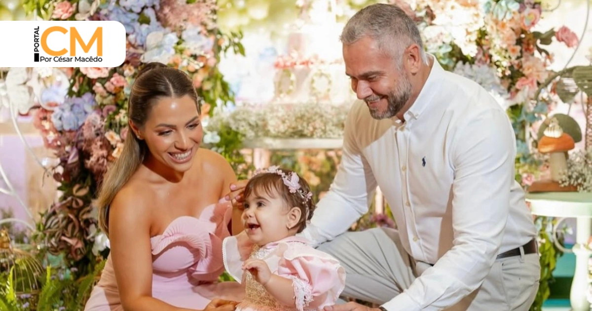 Um verdadeiro conto de fadas ganhou vida para celebrar a pequena Florença 🌸✨