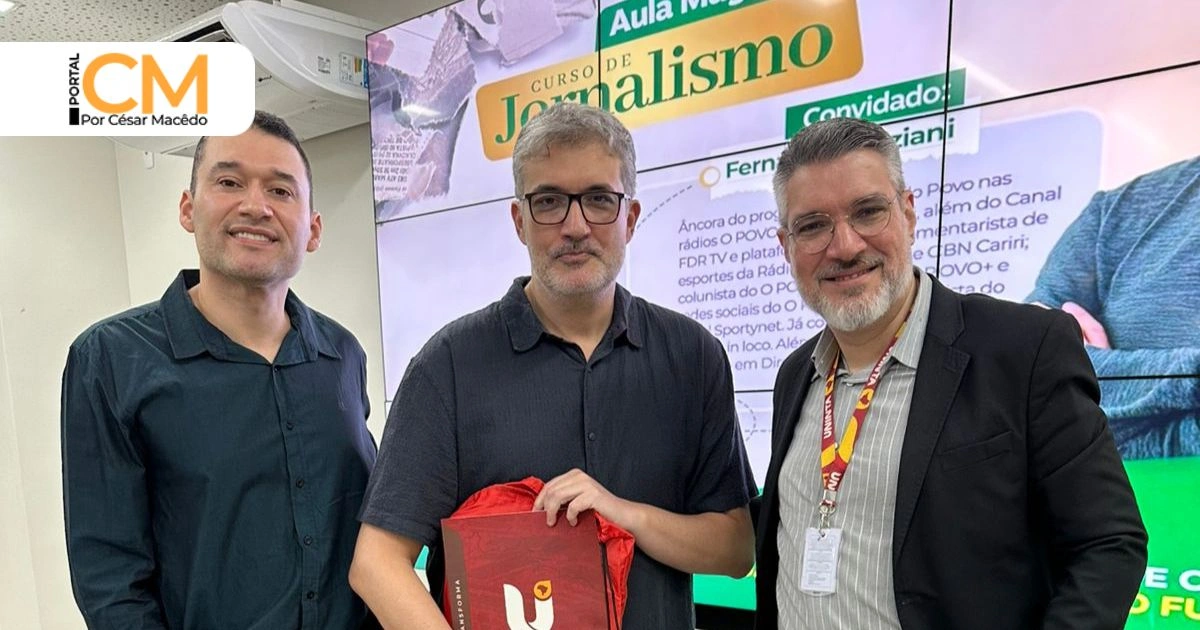 Fernando Graziani brilha em Aula Magna do curso de Jornalismo do UNINTA 🎤✨