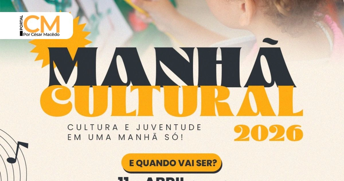 A Prefeitura de Sobral, por meio da Secretaria da Juventude e Cultura (Sejuc), realiza no sábado (11/04) a Manhã Cultural 2026,
