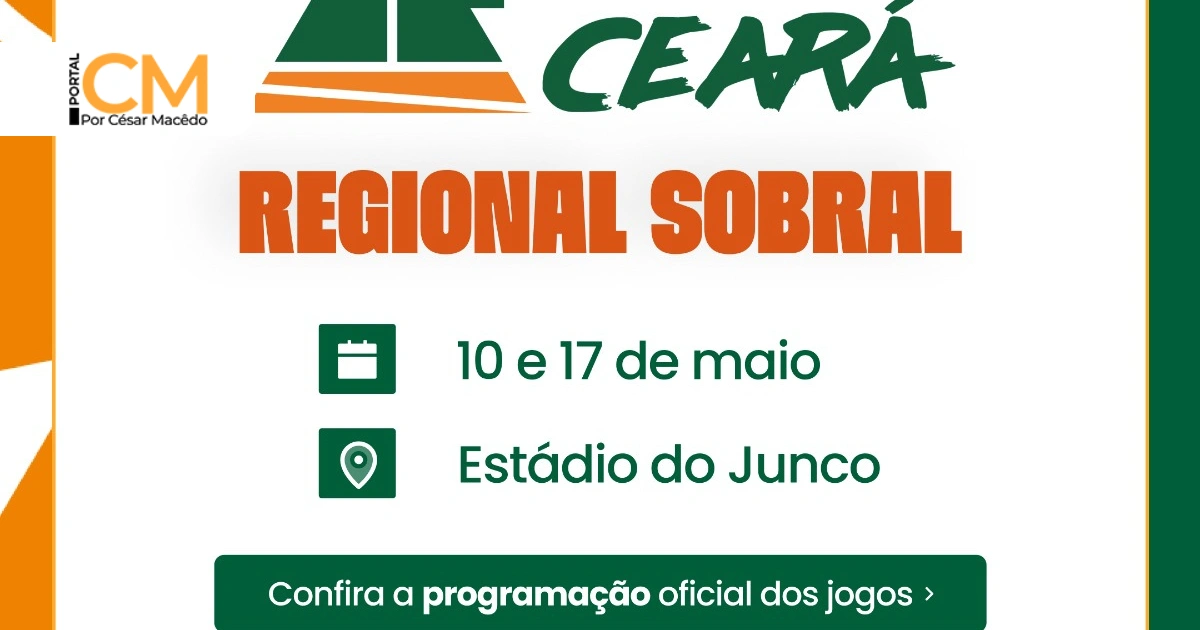 Sobral recebe etapa regional da Taça das Favelas Ceará nos dias 10 e 17 de maio