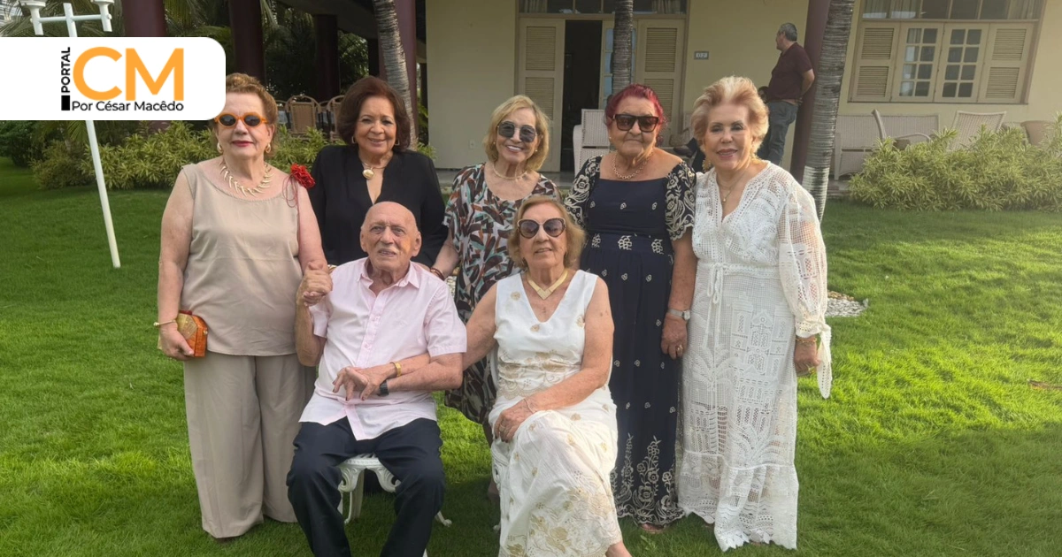 Emoção e elegância marcam os 90 anos de Dona Maria Airtes na Praia da Tabuba
