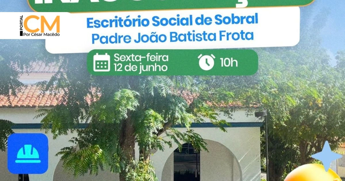 Sobral inaugura primeiro Escritório Social do interior do Ceará nesta sexta-feira (12)