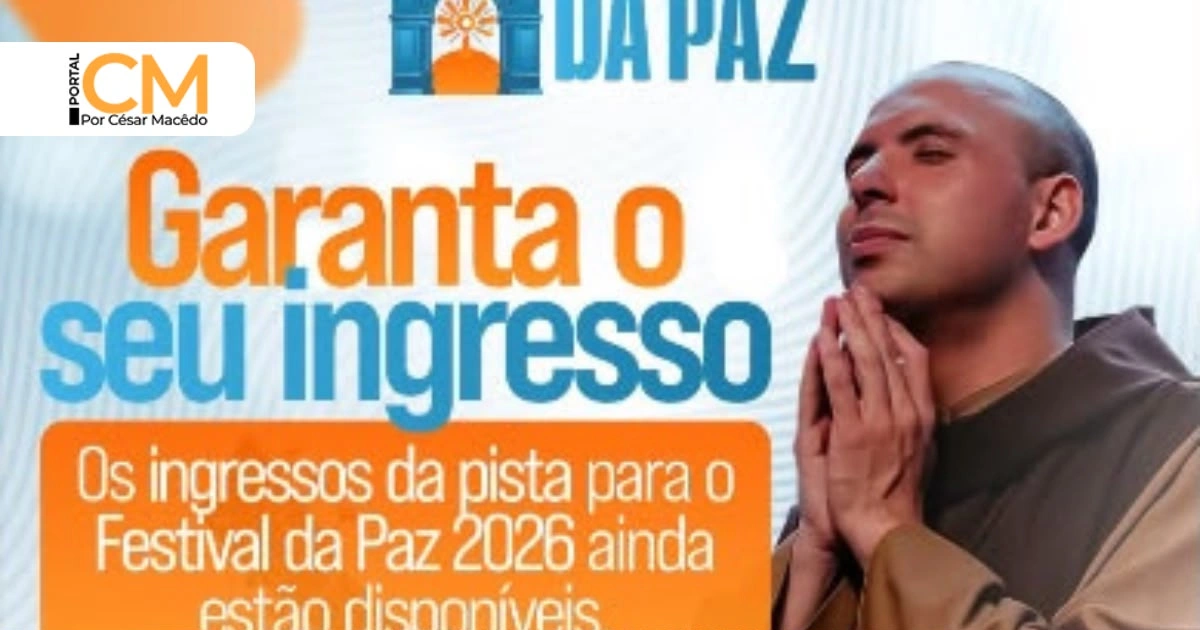 Festival da Paz 2026: ingressos para a pista seguem disponíveis