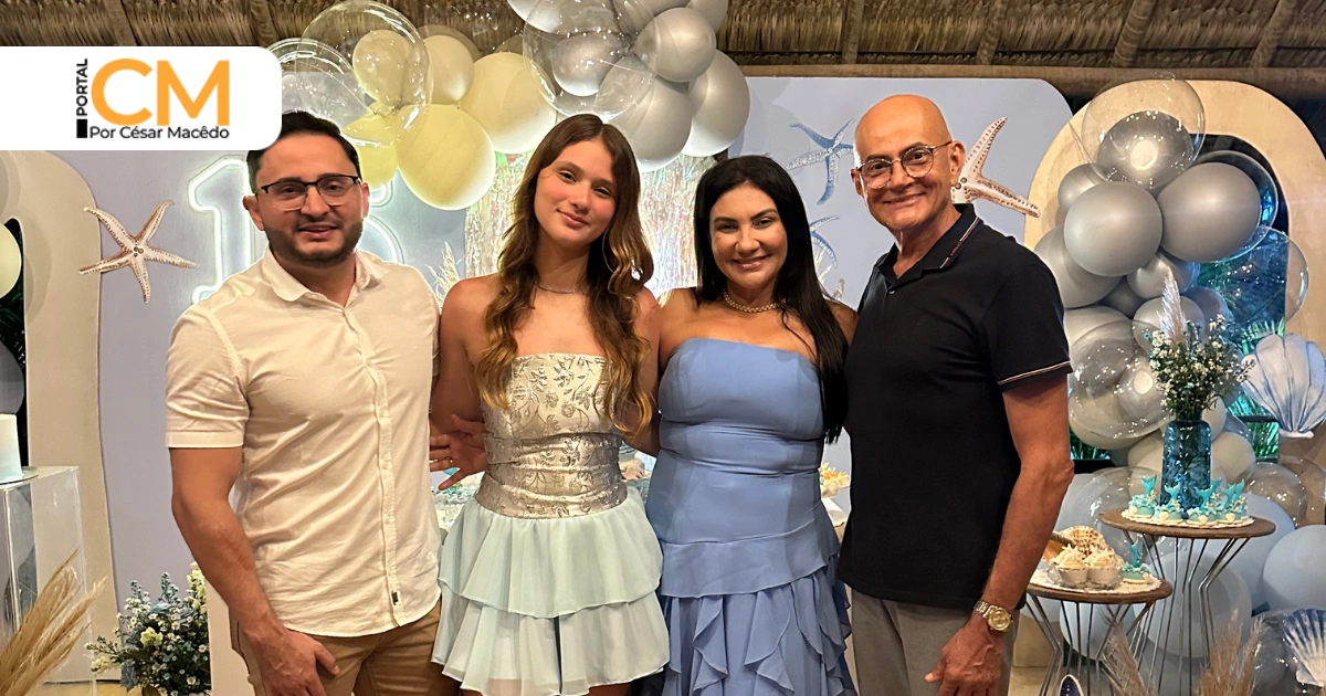 15 anos de Ana Júlia são celebrados em grande estilo na Praia do Preá