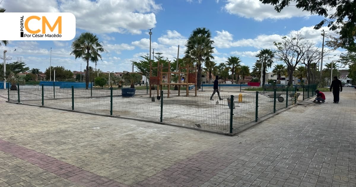 Prefeitura de Sobral amplia espaços de lazer com a implantação de seis brinquedopraças
